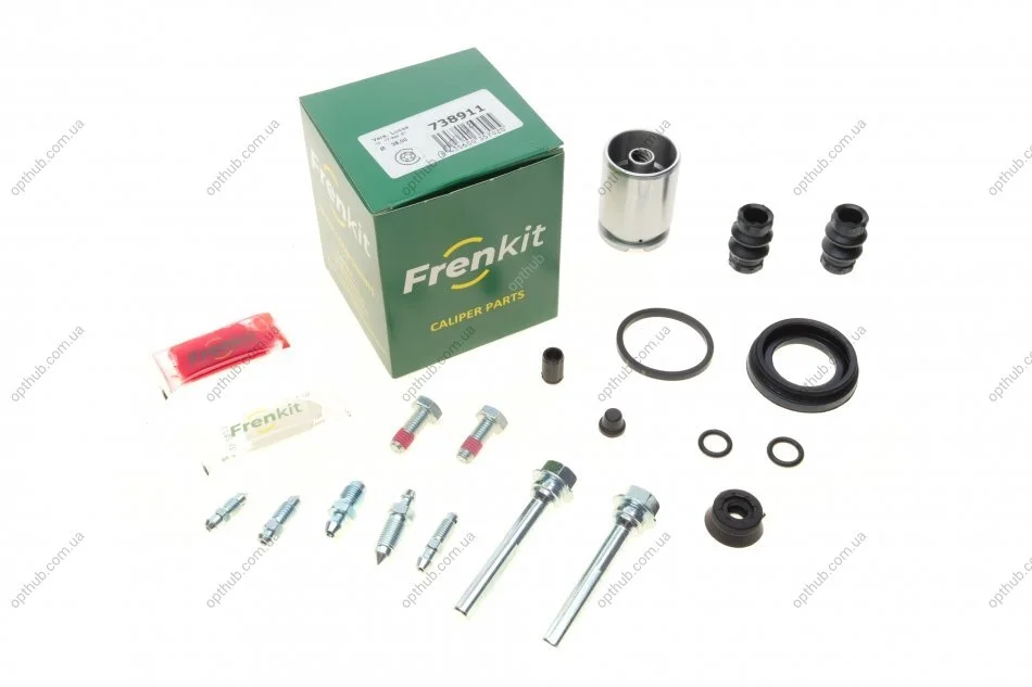 Ремкомплект суппорта (заднего) VW Caddy 03- (d=38mm) (+поршень/направляющая) (Lucas) UA63 FRENKIT 738911 (фото 1)