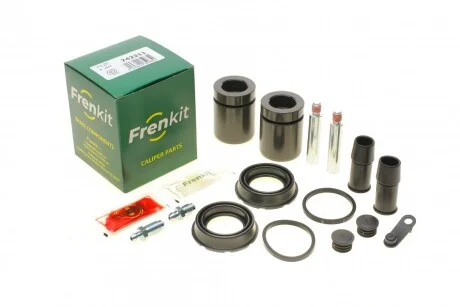 Ремкомплект супорта (переднього) BMW 5 (E60/E61) 04- (d=42mm) (+2 поршня/направляюча) (Ate) UA63 FRENKIT 742211