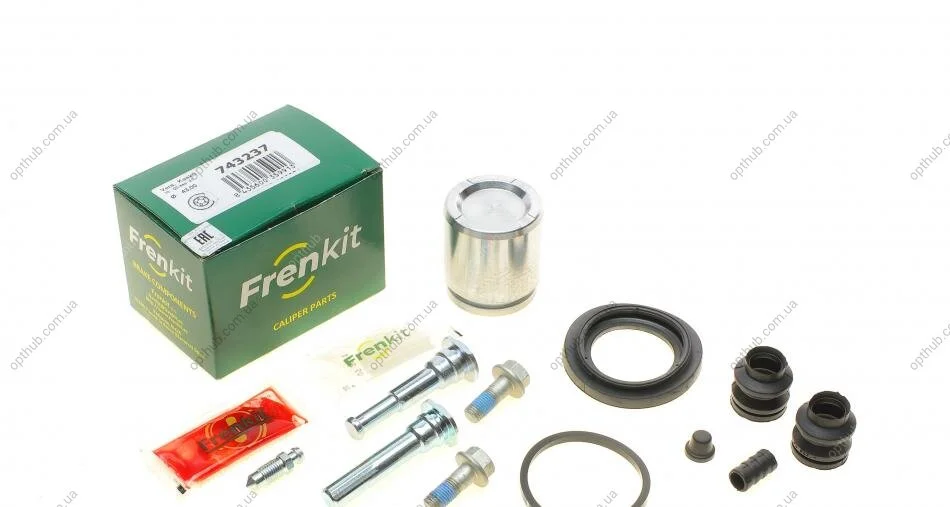Ремкомплект супорта (заднього) Kia Sorento 02- (d=43mm) (+поршень/направляюча) (Kasko) (opt-om) FRENKIT 743237 (фото 1)