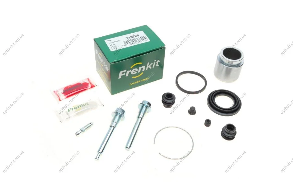 Ремкомплект супорта (заднього) Nissan Murano/Infiniti FX 03- (d=43mm) (Akebono) (+поршень/напр (opt-om) FRENKIT 743289 (фото 1)