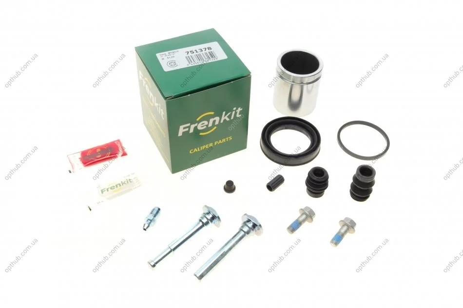 Ремкомплект суппорта (заднего) MB Sprinter/VW Crafter 06- (d=51mm)(Bosch)(+1 поршень/направляющая) UA63 FRENKIT 751378 (фото 1)