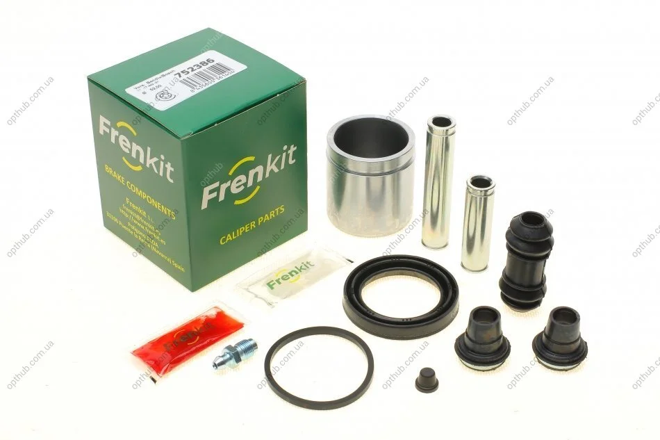 Ремкомплект суппорта (заднего) MB Sprinter 208-316/VW LT 28-35(d=52mm)(Bosch/+1 поршень/направляющая UA63 FRENKIT 752386 (фото 1)