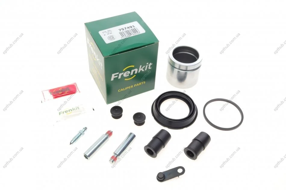 Ремкомплект супорта (переднього) BMW X3 (E83) 04- (d=57mm)(Ate)(+1поршень/направляюча) SuperKi (opt-om) FRENKIT 757491 (фото 1)
