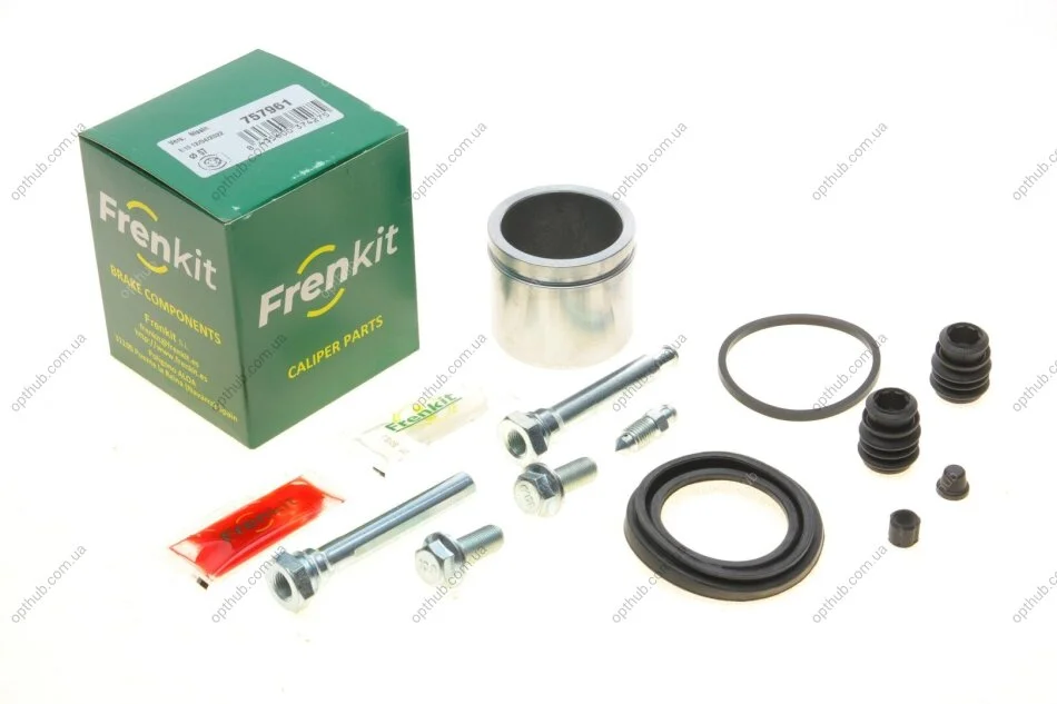 Ремкомплект супорта (переднього) Honda HR-V 15- (d=57mm)(Niss) (+поршень/направляюча) SuperKit (opt-om) FRENKIT 757961 (фото 1)