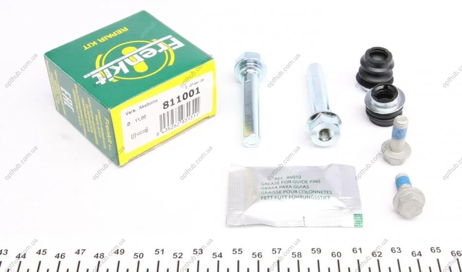 Направляюча супорта (переднього/к-кт) Toyota Corolla 01-04 (Akebono) (opt-om) FRENKIT 811001 (фото 1)
