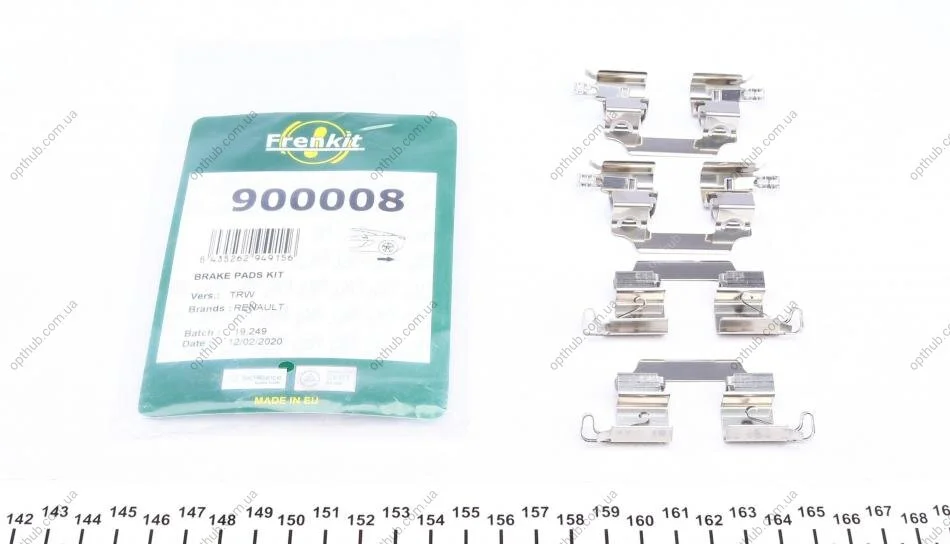 Планка суппорта (заднего) прижимная (к-кт) Renault Megane IV/Scenic III/IV 09- (TRW) UA63 FRENKIT 900008 (фото 1)
