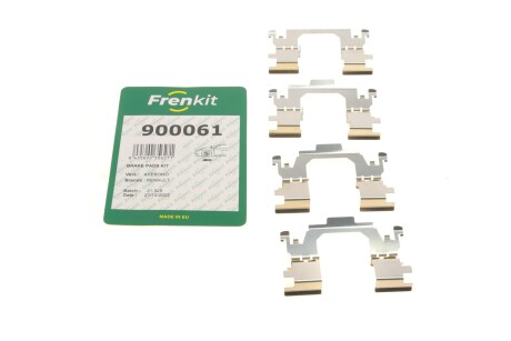 Планка суппорта (переднього) притискна (к-кт) Renault Megane/Scenic 16- (Akebono) (opt-om) FRENKIT 900061