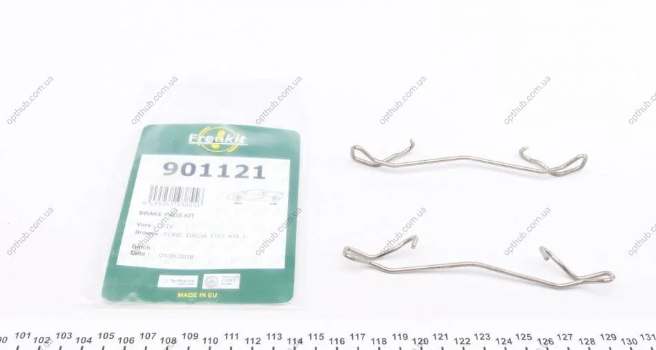 Планка суппорта притискна (к-кт) Ford Fiesta -02 (Ate) UA63 FRENKIT 901121 (фото 1)