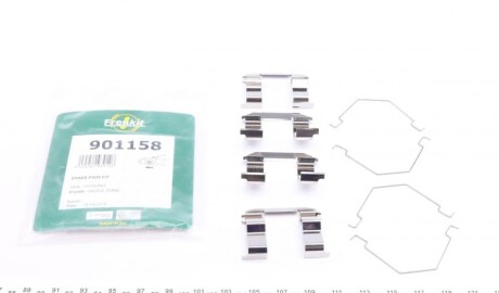 Планка суппорта (переднього) притискна (к-кт) Mazda 626 91-02 (Akebono) (opt-om) FRENKIT 901158