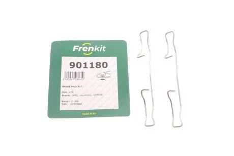 Планка суппорта (переднього) притискна (к-кт) Citroen Berlingo/Peugeot Partner 1.6 HDi 01- (Ate) UA63 FRENKIT 901180