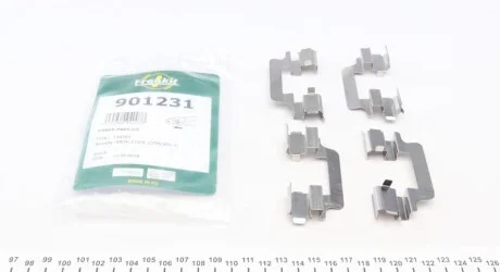 Планка суппорта (переднього) притискна (к-кт) Citroen Jumpy/Fiat Scudo/Peugeot Expert 96- (Lucas) UA63 FRENKIT 901231