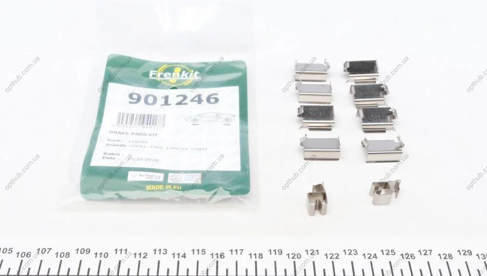 Планка супорта (переднього) прижимна (к-кт) Opel Combo 01- (Lucas) UA63 FRENKIT 901246 (фото 1)