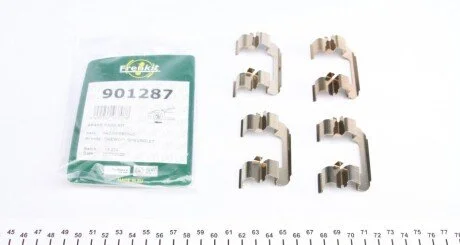 Планка суппорта (переднього) притискна (к-кт) Chevrolet Lacetti/Aveo 1.2-2.0D 05- (Akeb/Dac) UA63 FRENKIT 901287