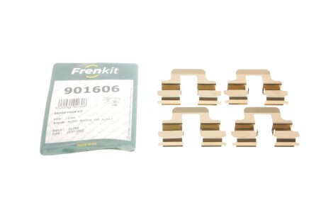 Планка супорта (заднього) прижимна (к-кт) VW Caddy III 04-15 (Lucas) UA63 FRENKIT 901606