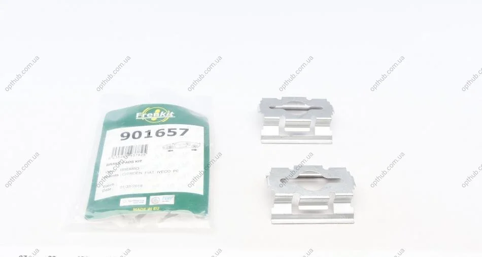 Комплект інсталяційний гальмівних колодок передніх Citroen Jumper/Fiat Ducato/Peugeot Boxer 94- (Brembo) Frenkit FRENKIT 901657 (фото 1)