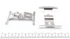 Планка суппорта (переднього) притискна (к-кт) Audi Q7/VW Touareg 04-15 (Brembo) (opt-om) FRENKIT 901658 (фото 4)