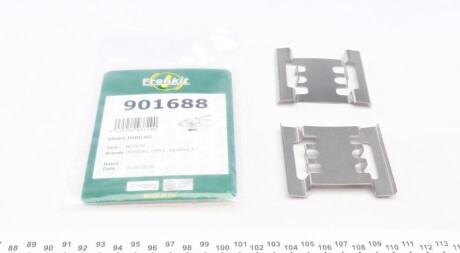 Планка суппорта (переднього) притискна (к-кт) Renault Master 01- (Bosch) UA63 FRENKIT 901688