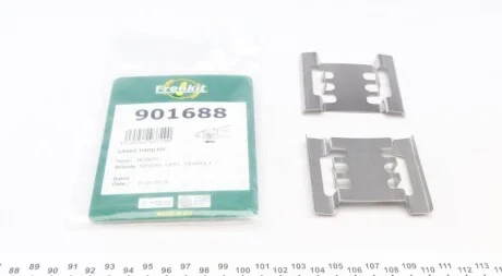 Планка суппорта (переднього) притискна (к-кт) Renault Master 01- (Bosch) UA63 FRENKIT 901688