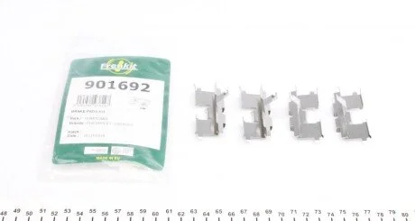 Планка супорта (заднього) прижимна (к-кт) Chevrolet Lacetti/Daewoo Nubira 97- UA63 FRENKIT 901692