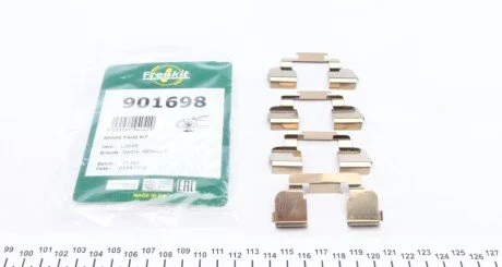 Планка суппорта (переднього) притискна (к-кт) Renault Megane/Dacia Logan 96- (Lucas) UA63 FRENKIT 901698