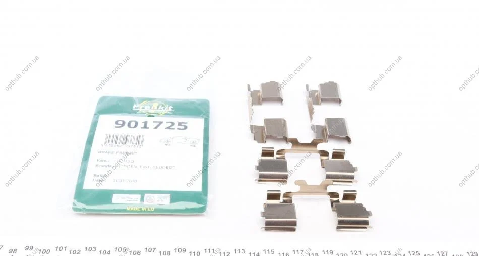 Планка суппорта притискна (к-кт) Citroen Jumper/Iveco Daily 06- (Brembo) UA63 FRENKIT 901725 (фото 1)