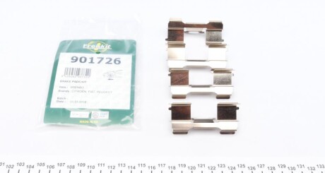 Планка суппорта (переднього) притискна (к-кт) Fiat Ducato 06- (Brembo) (opt-om) FRENKIT 901726