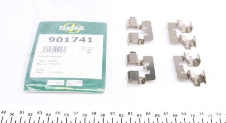 Планка супорта (заднього) прижимна (к-кт) Toyota Corolla 02-07 (Lucas) (opt-om) FRENKIT 901741