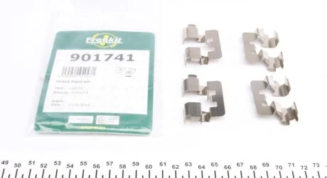 Планка супорта (заднього) прижимна (к-кт) Toyota Corolla 02-07 (Lucas) (opt-om) FRENKIT 901741