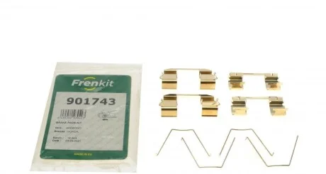 Планка суппорта (переднього) притискна (к-кт) Honda CR-V 01-07 (Akebono) (opt-om) FRENKIT 901743