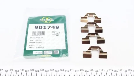 Планка суппорта (заднего) прижимная (к-кт) Renault Scenic I/Megane II 98- (Lucas) UA63 FRENKIT 901749