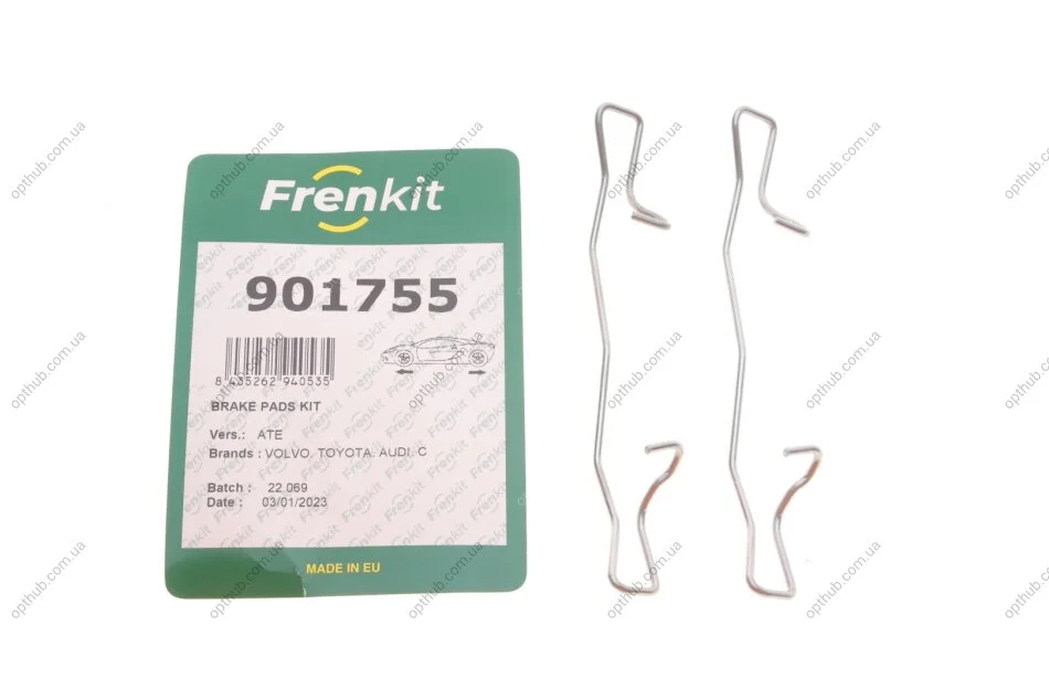 Планка суппорта (заднего) прижимная (к-кт) MB C-class (W204)/Renault Laguna II/III 1.6-3.0dCi 0 (opt-om) FRENKIT 901755 (фото 1)