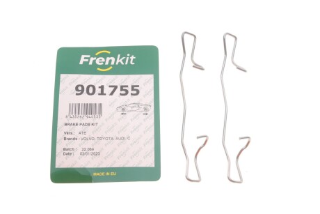 Планка супорта (заднього) прижимна (к-кт) MB C-class (W204)/Renault Laguna II/III 1.6-3.0dCi 0 (opt-om) FRENKIT 901755