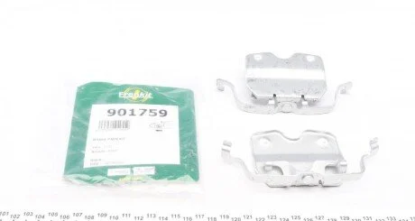 Планка суппорта (переднього) притискна (к-кт) BMW X5/X6 06- (Ate) (opt-om) FRENKIT 901759
