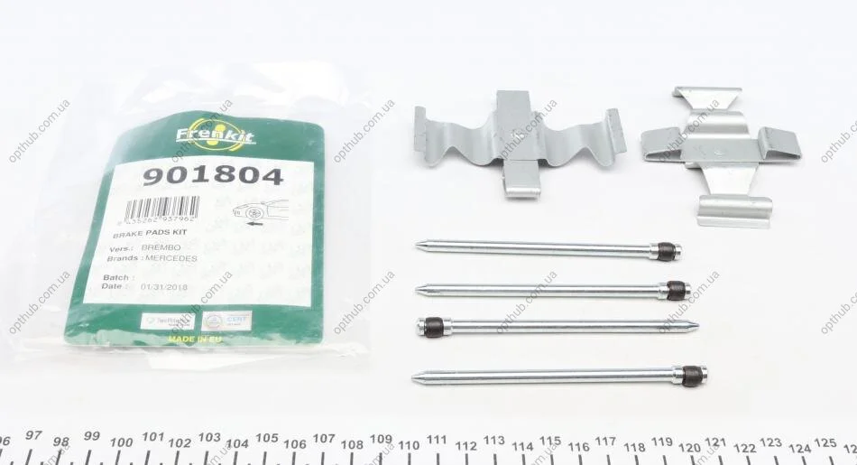 Планка суппорта (переднього) притискна (к-кт) MB E-class (W211) 02-12 (Brembo) UA63 FRENKIT 901804 (фото 1)