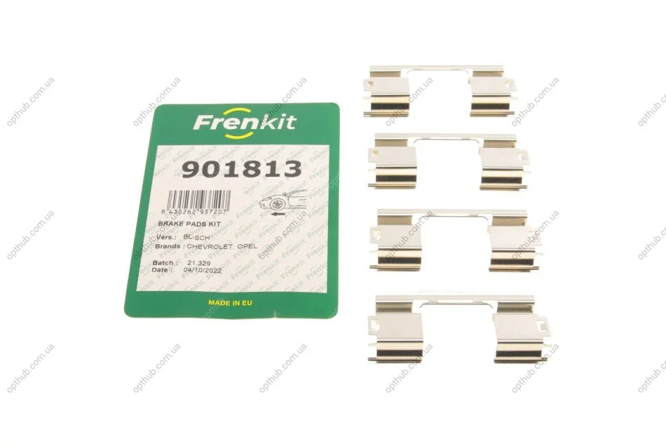 Планка суппорта (переднього) притискна (к-кт) Opel Astra J 1.4-2.0CDTI 09- (Bosch) UA63 FRENKIT 901813 (фото 1)