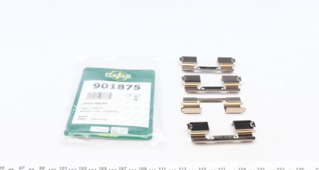 Планка супорта (заднього) прижимна (к-кт) Opel Astra J/Zafira 1.4-2.0CDTI 11- (Bosch) (opt-om) FRENKIT 901875