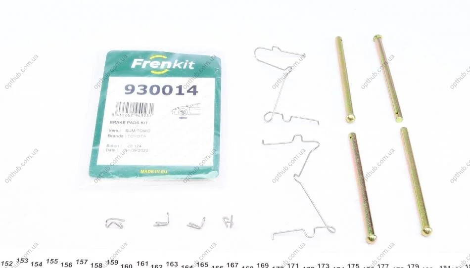 Планка супорта (переднього) прижимна (к-кт) Toyota HILUX 04-15 (opt-om) FRENKIT 930014 (фото 1)