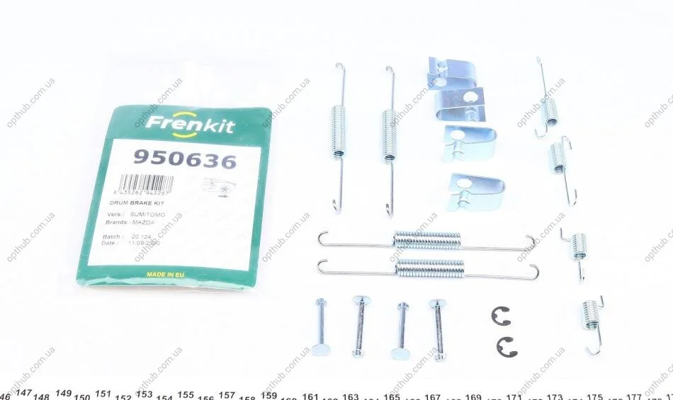 Ремкомплект колодок стояночного гальма FRENKIT 950636 (фото 1)