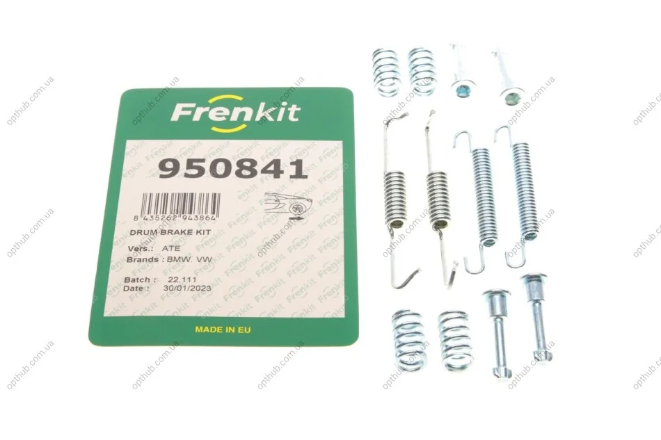 Комплект пружинок колодок ручника VW T5 03-/BMW 3 (E46)/5 (E60)/X5 (E53)/X6 (E71) 96-17 UA63 FRENKIT 950841 (фото 1)