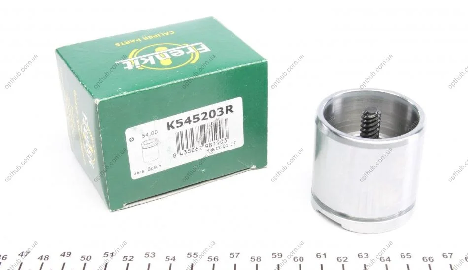 Поршень супорта (переднього) Citroen C5 01- (R) (54x52.7mm) (Bosch)(з механізмом) (opt-om) FRENKIT K545203R (фото 1)