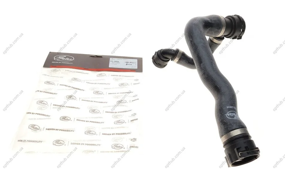 Патрубок системи охолодження гумовий з фітингами BMW 520I 2.2 (M54B226S1) 2003/06- (TOP) -ua Gates 05-2806 (фото 1)