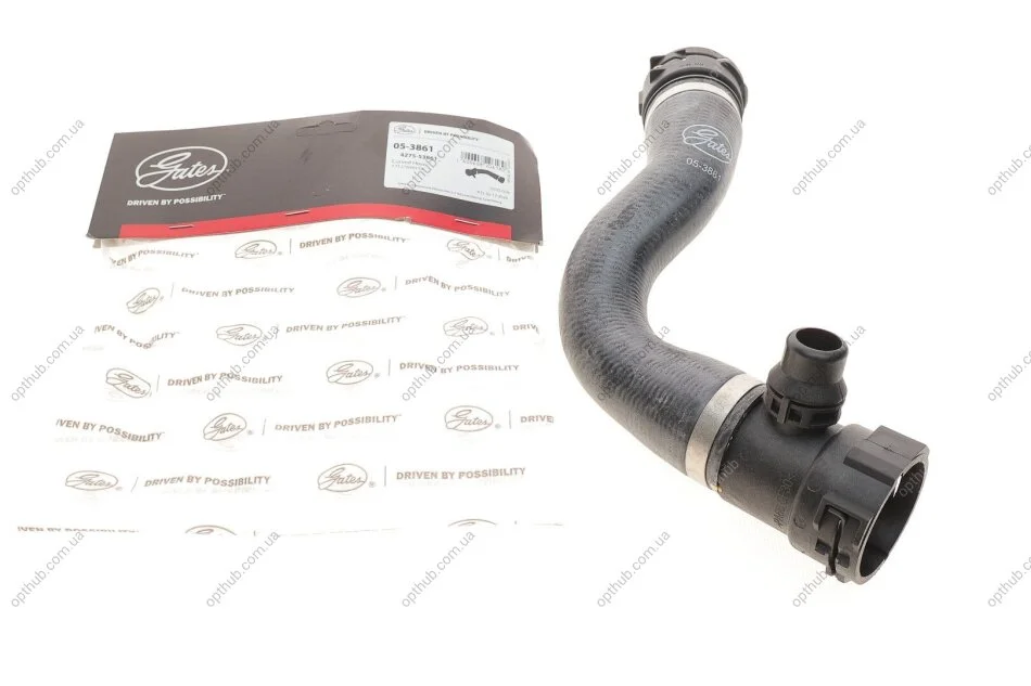 Патрубок радіатора BMW X3 (F25) 10-17/X4 (F26) 14-18 (N52/N55) GATES (opt-om) Gates 05-3861 (фото 1)