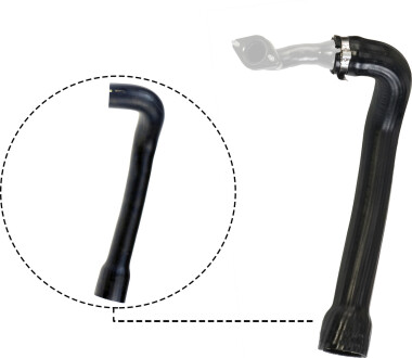 Рукав повітрозабірника гумовий FIAT DOBLO 1.3 JTD MULTIJET 263A2000 01/2010 - -ua Gates 09-0071