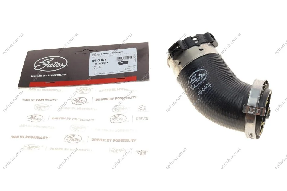 Патрубок інтеркулера VW T5/T6 2.0TDI 09-15 GATES UA63 Gates 09-0303 (фото 1)