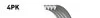 РЕМЕНЬ Gates 4PK1165 (фото 1)