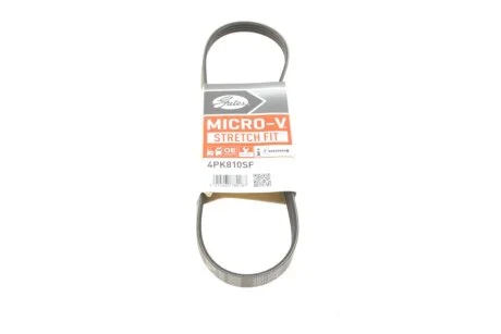 Поліклінові ремені Micro-V StretchFit (Вир-во) Gates 4PK810SF