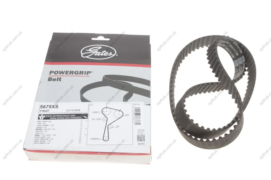 Зубчасті ремені приводу ГРМ PowerGrip (Вир-во) Gates 5675XS (фото 1)