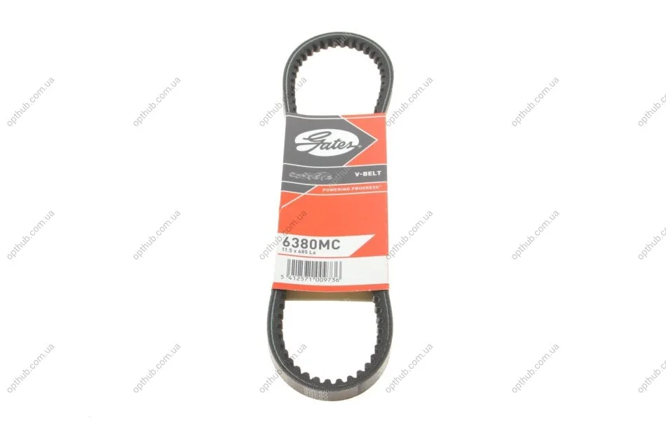 Реминь генератора Seat Ibiza II/VW Golf/Passat 1.4-2.0 -02 (11.5x685) GATES UA63 Gates 6380MC (фото 1)