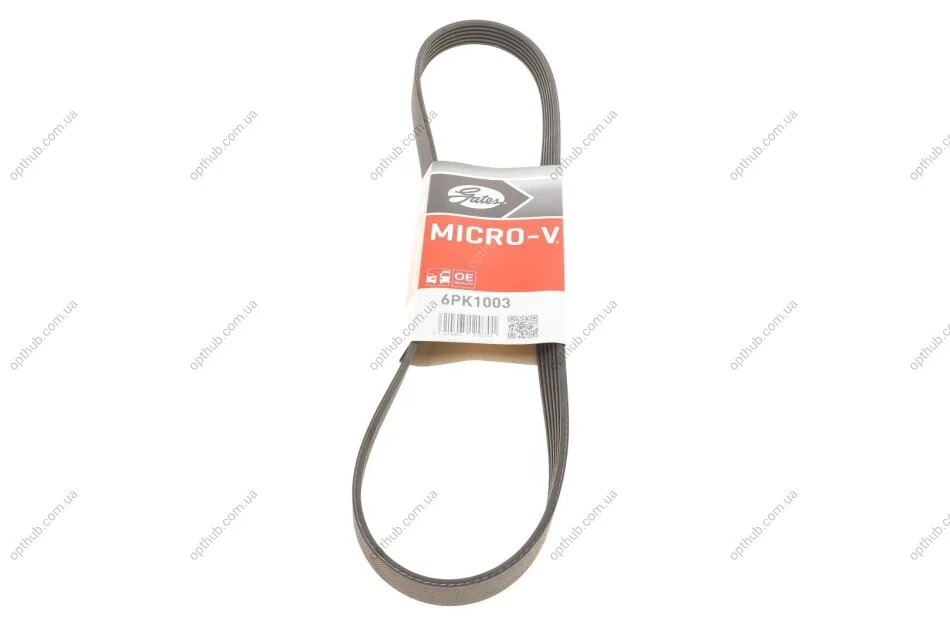 Поліклінові ремені Micro-V (Вир-во) Gates 6PK1003 (фото 1)