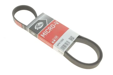 Ремінь поліклін. (вир-во) Gates 6PK1305